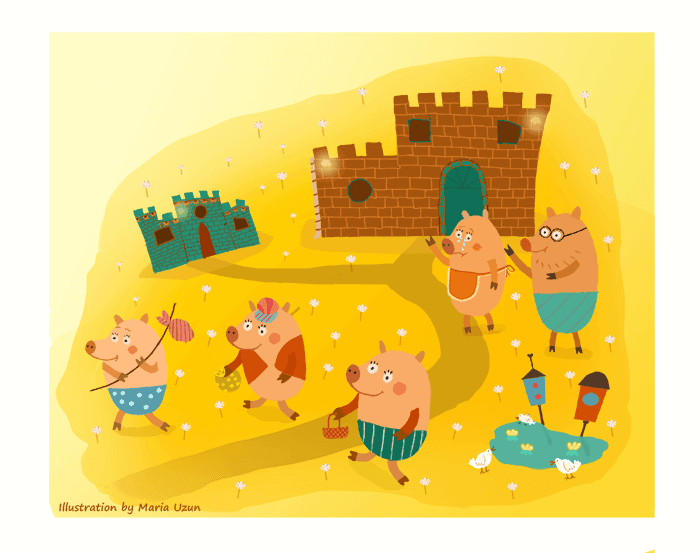 The three little pigs - by Maria Uzun